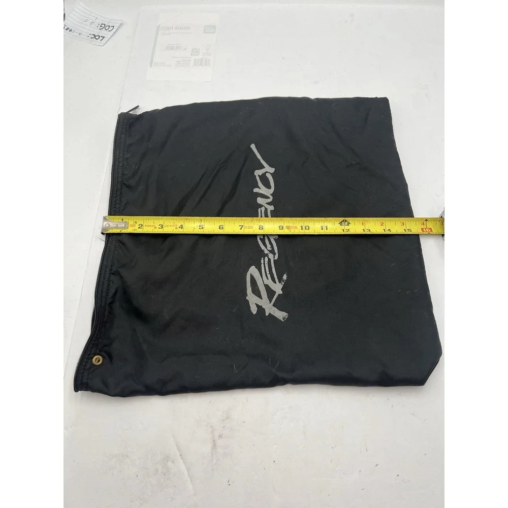 Vintage Regency Vacuum Accessory Storage Bag Black Zippered 16x16